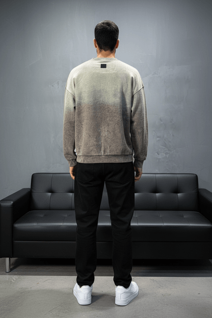 Sweat-shirt Tie - Dye Vert Olive 2693 - ZG PREMIUM