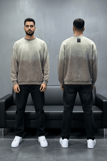 Sweat-shirt Tie - Dye Vert Olive 2693 - ZG PREMIUM