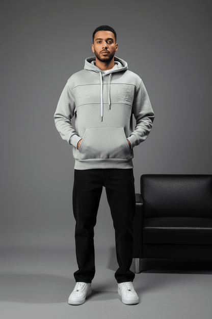 Hoodie régular size gris "Future Generation" - ZG PREMIUM