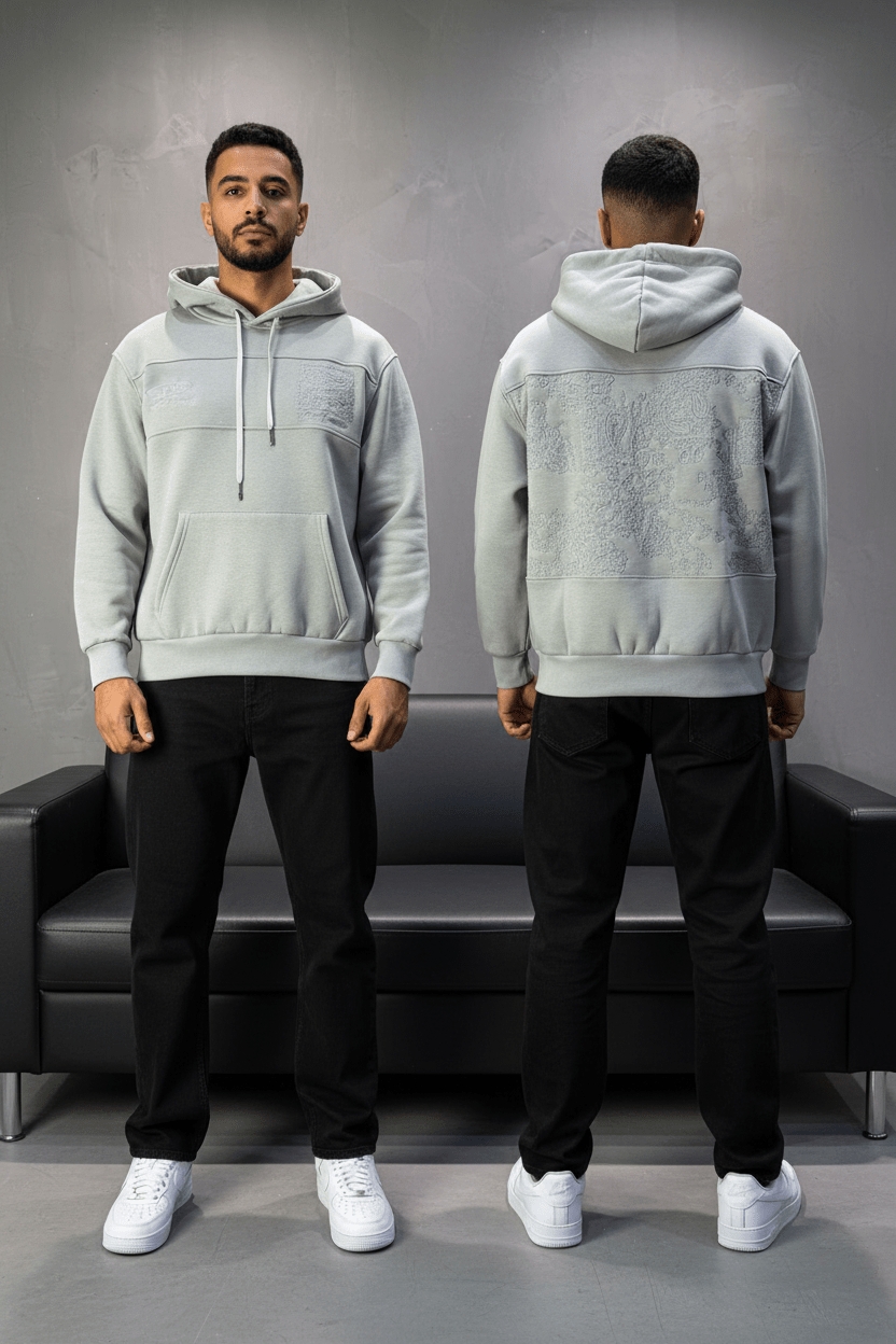 Hoodie régular size gris "Future Generation" - ZG PREMIUM