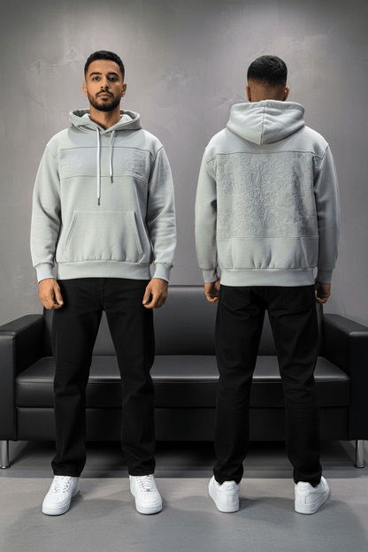 Hoodie régular size gris "Future Generation" - ZG PREMIUM