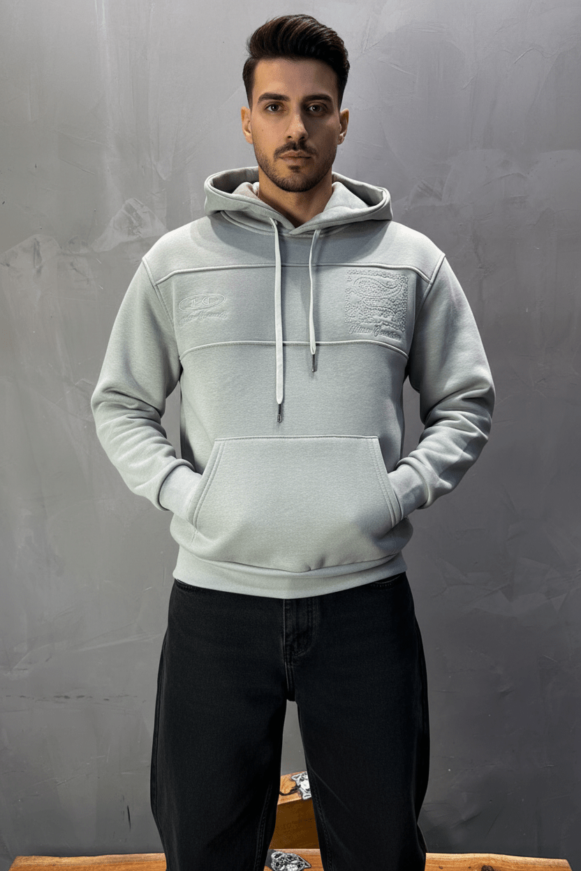 Hoodie régular size gris "Future Generation" - ZG PREMIUM