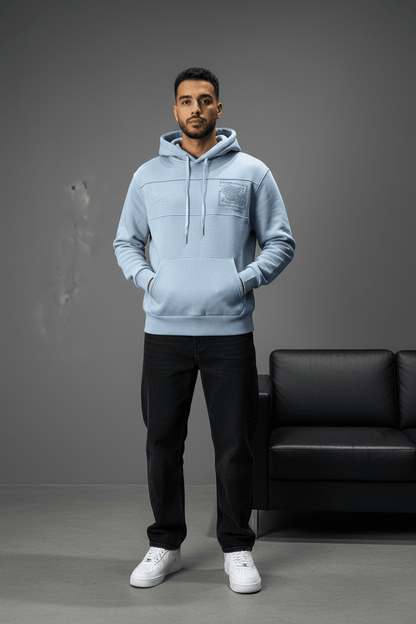 Hoodie régular size blue "Future Generation" - ZG PREMIUM