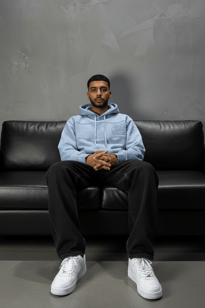 Hoodie régular size blue "Future Generation" - ZG PREMIUM