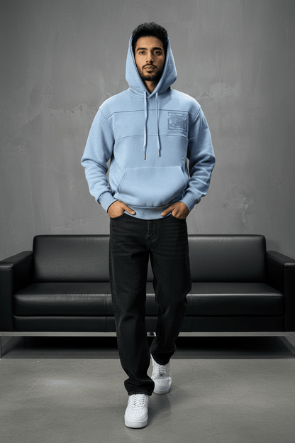 Hoodie régular size blue "Future Generation" - ZG PREMIUM