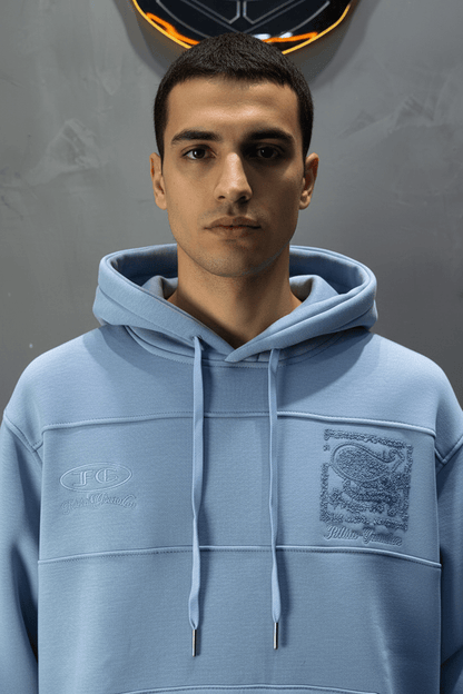 Hoodie régular size blue "Future Generation" - ZG PREMIUM