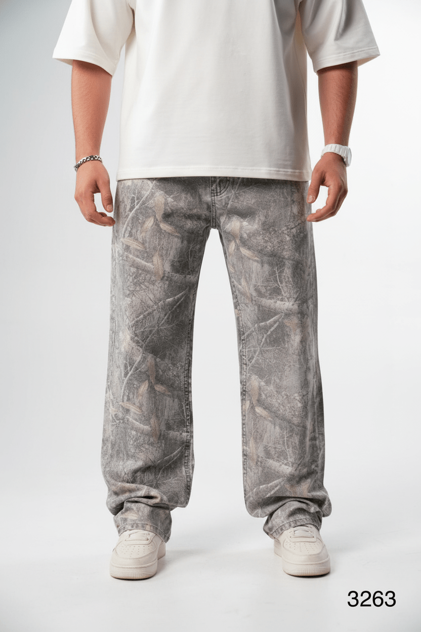 Jean Large Camouflage Gris ES3263 - ZG PREMIUM