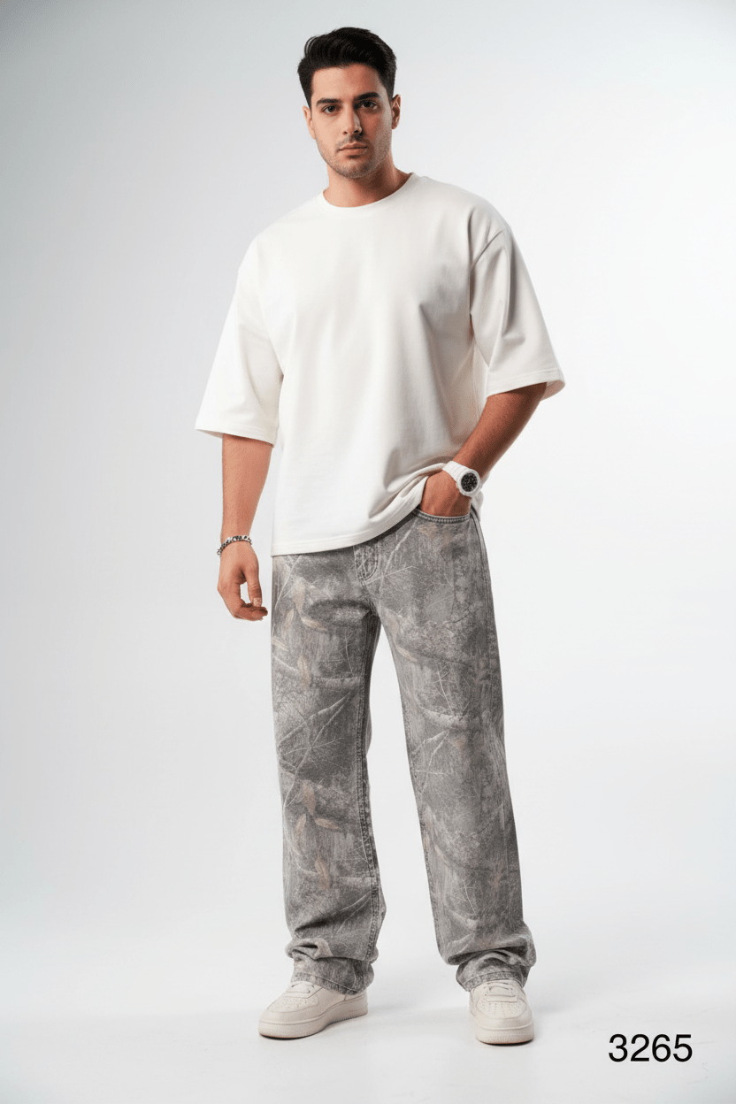 Jean Large Camouflage Gris ES3263 - ZG PREMIUM