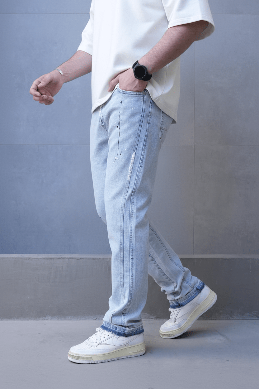 Jeans Large Bleu Très Clair C1247 - ZG PREMIUM