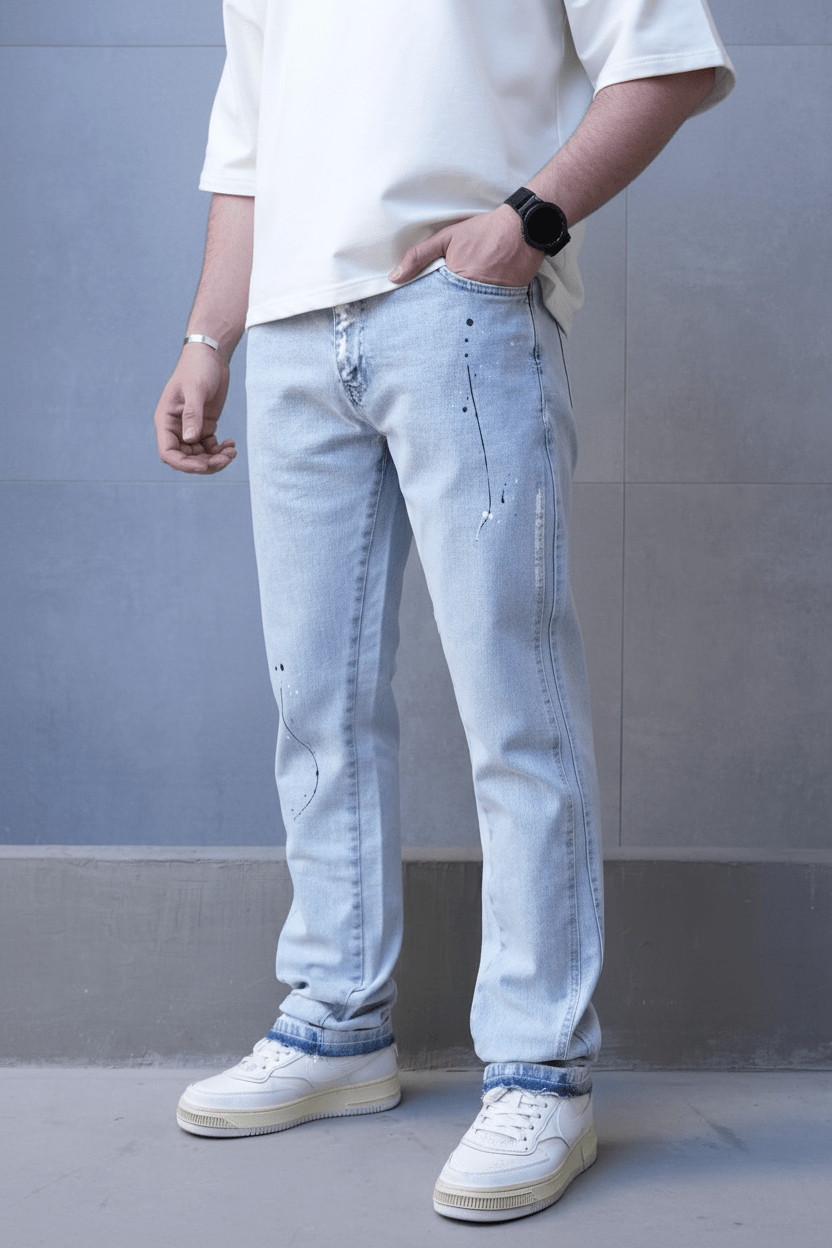Jeans Large Bleu Très Clair C1247 - ZG PREMIUM