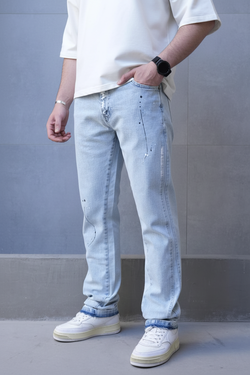 Jeans Large Blue Clair 1247