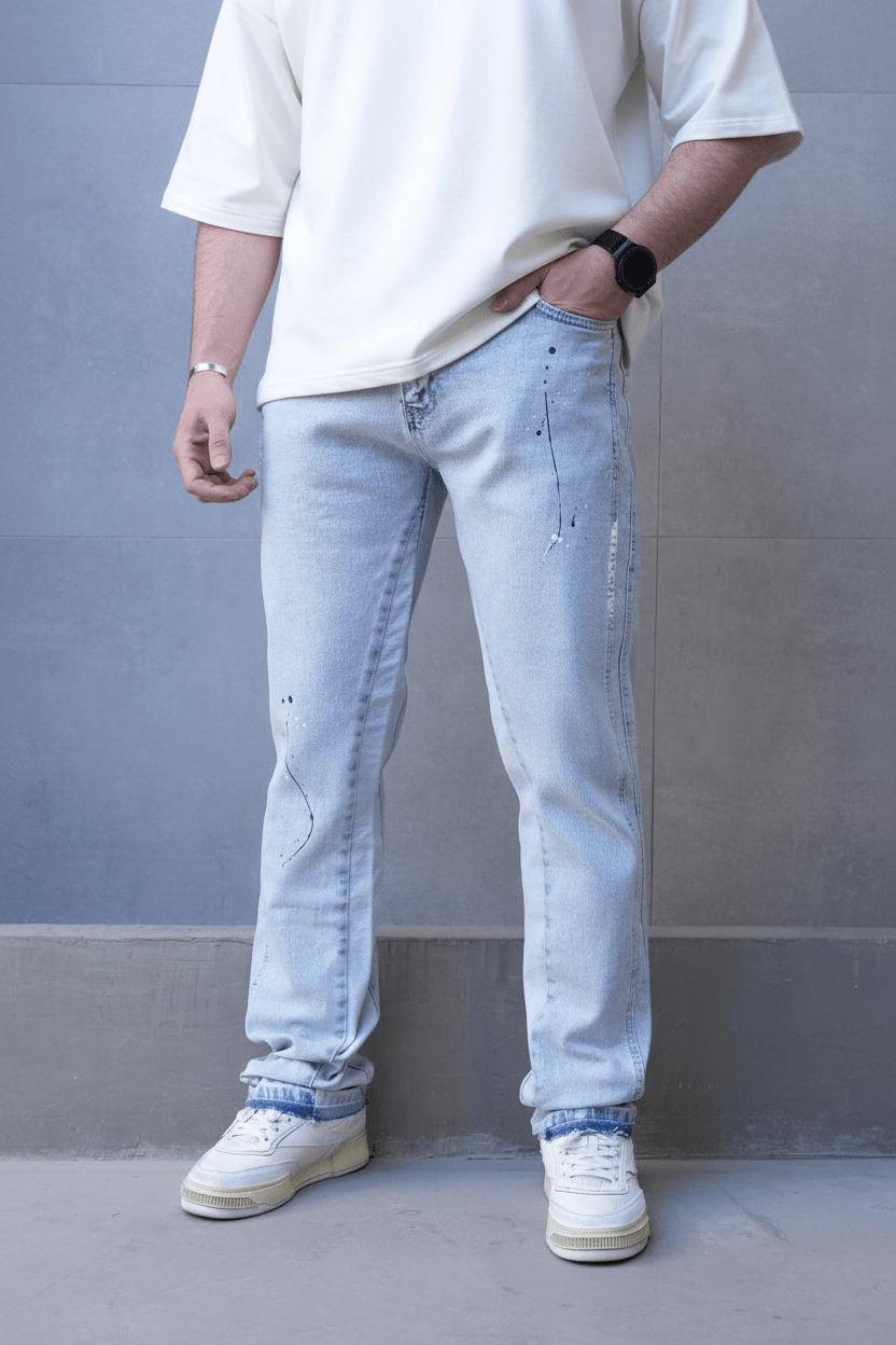 Jeans Large Bleu Très Clair C1247 - ZG PREMIUM