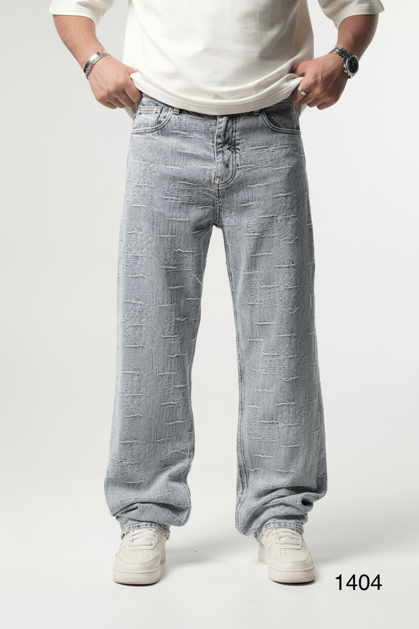 Jeans Large blue Très Déchiré C1404 - ZG PREMIUM