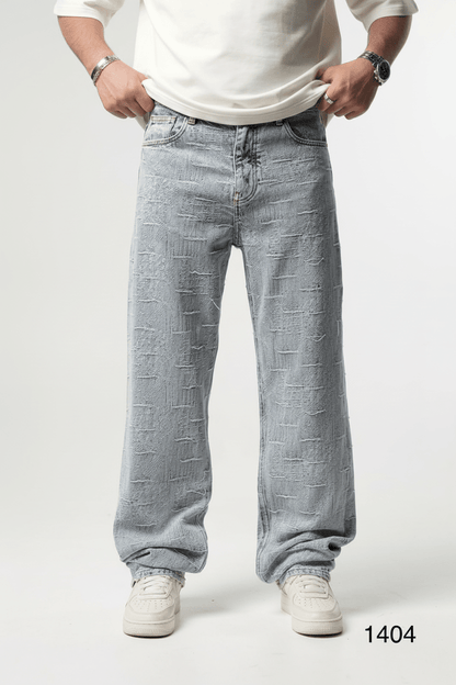 Jeans Large blue Très Déchiré C1404 - ZG PREMIUM