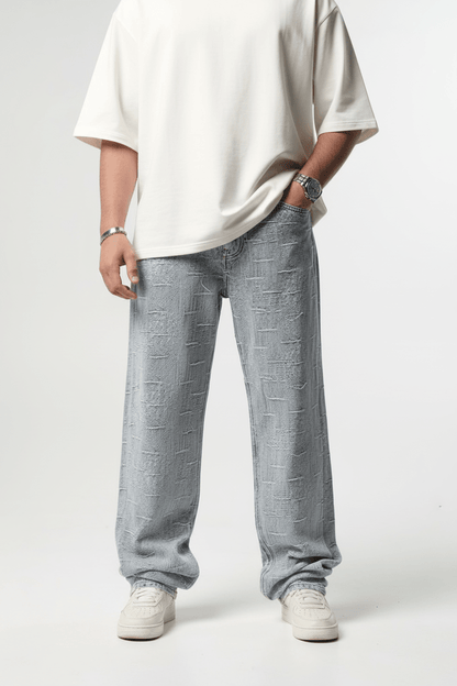 Jeans Large blue Très Déchiré C1404 - ZG PREMIUM