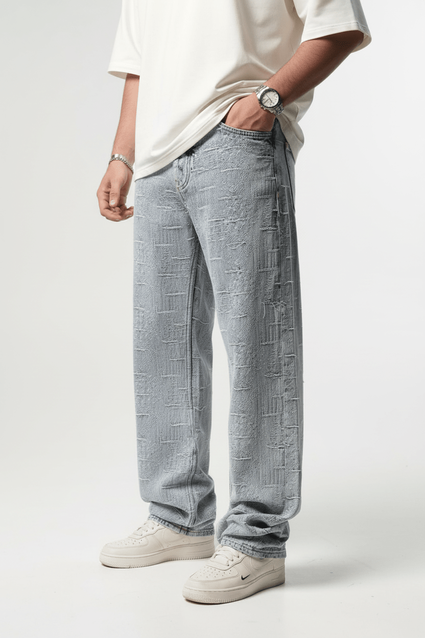 Jeans Large blue Très Déchiré C1404 - ZG PREMIUM