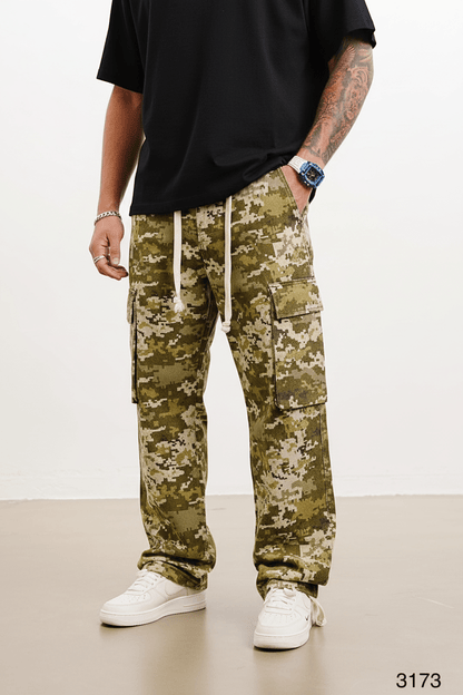 Pantalon Cargo Large Camouflage Numérique ES3173 - ZG PREMIUM