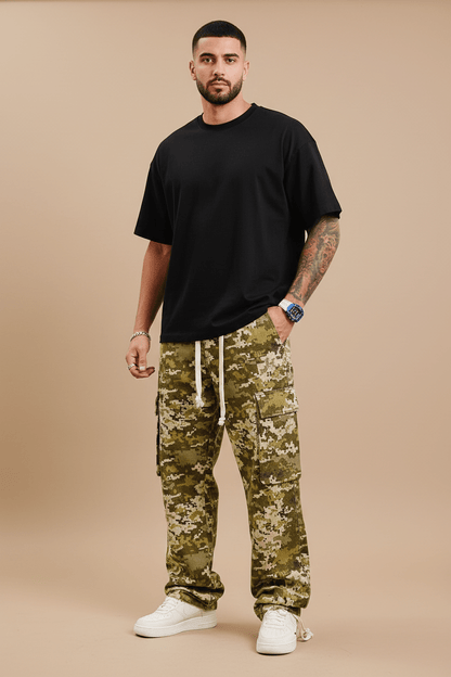 Pantalon Cargo Large Camouflage Numérique ES3173 - ZG PREMIUM