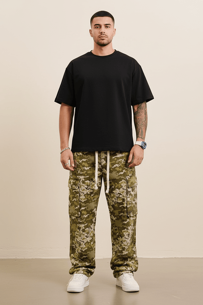 Pantalon Cargo Large Camouflage Numérique ES3173 - ZG PREMIUM