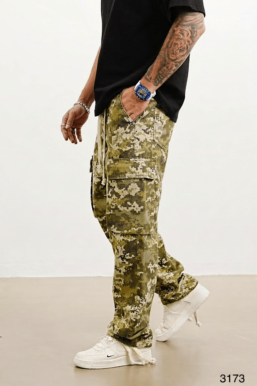 Pantalon Cargo Large Camouflage Numérique ES3173 - ZG PREMIUM