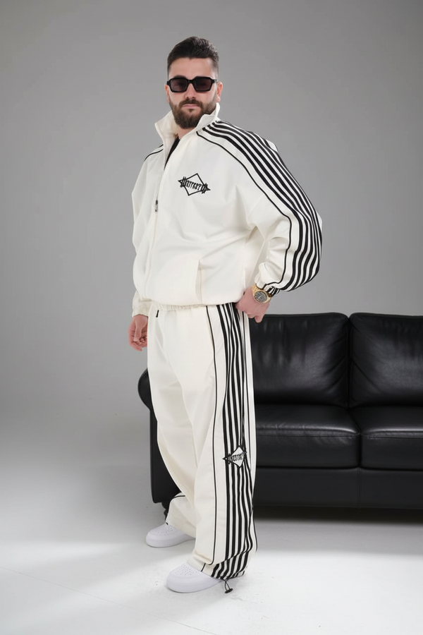 Ensemble survêtement oversize homme ecru 259
