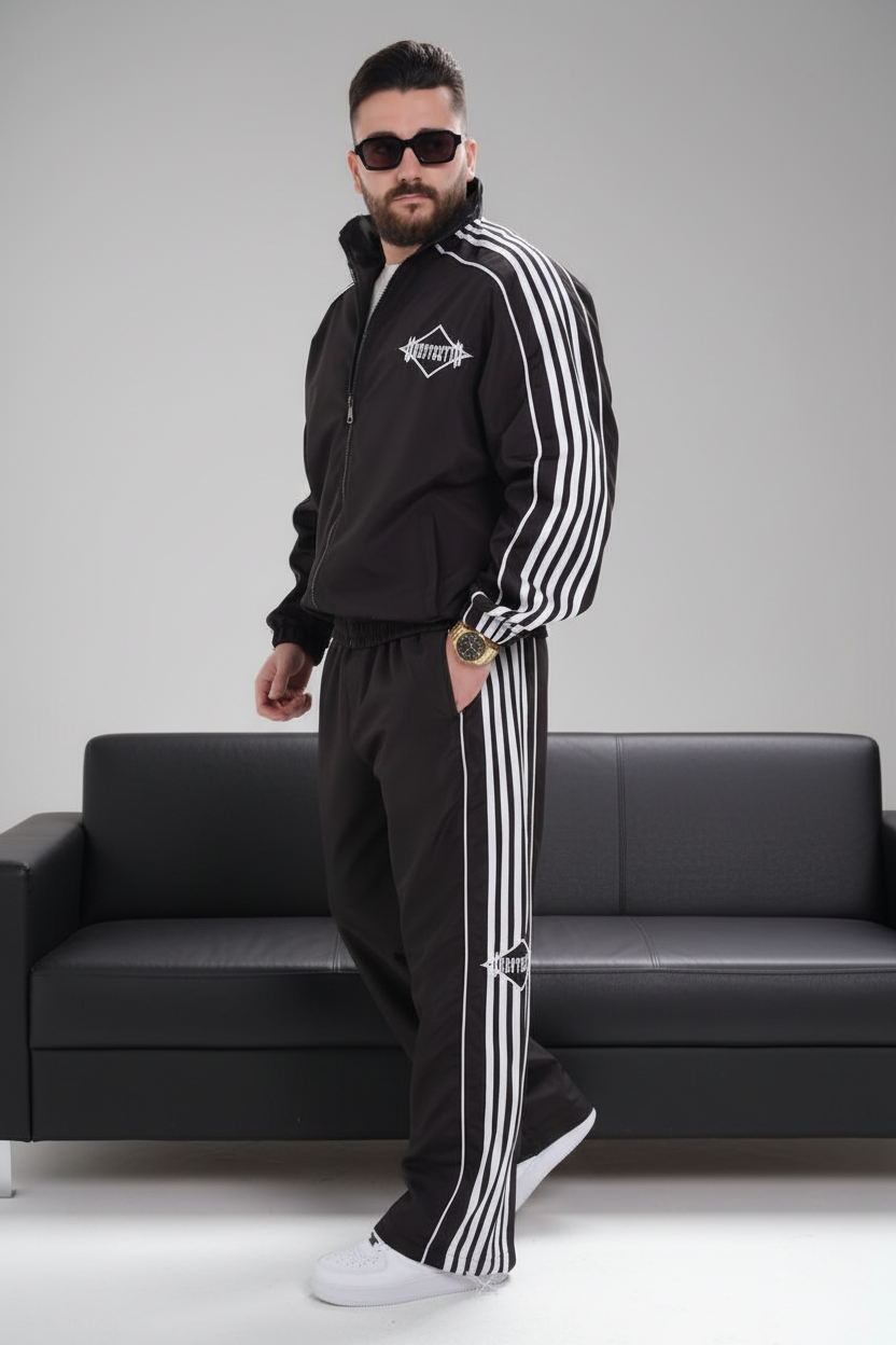 Ensemble survêtement oversize homme noir 259