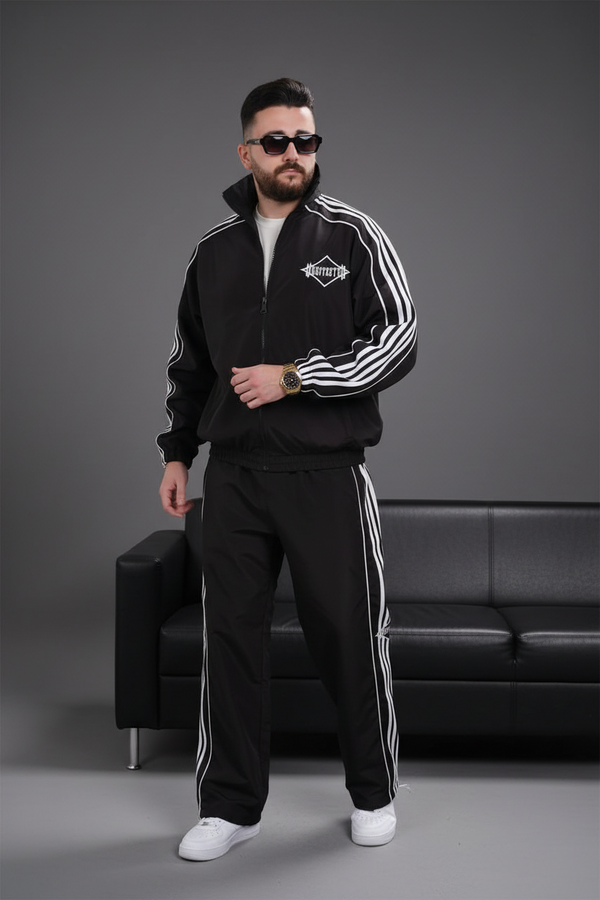 Ensemble survêtement oversize homme noir 259