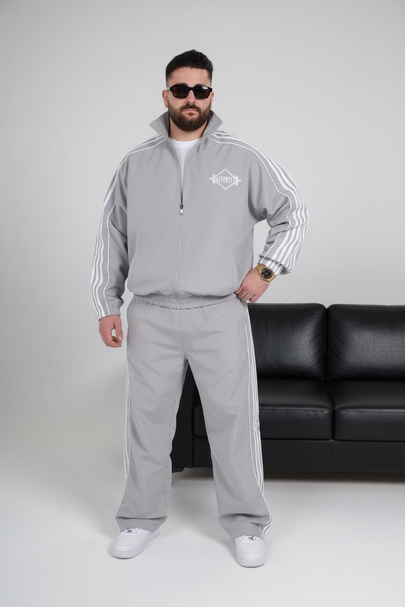 Ensemble survêtement oversize homme gris 259