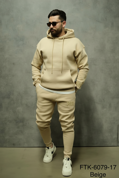 Ensemble jogging homme beige 6079