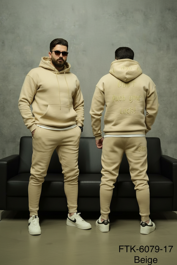 Ensemble jogging homme beige 6079