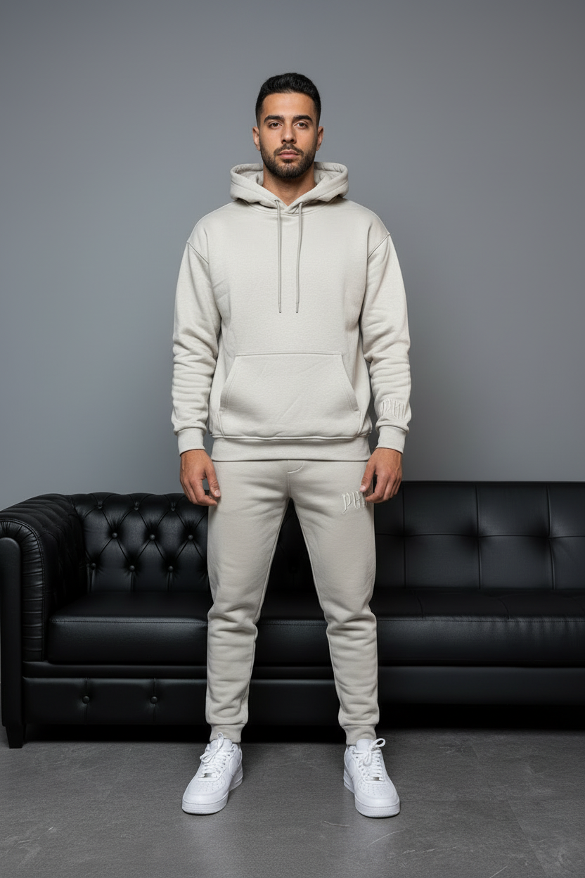 Ensemble jogging homme gris clair 6079