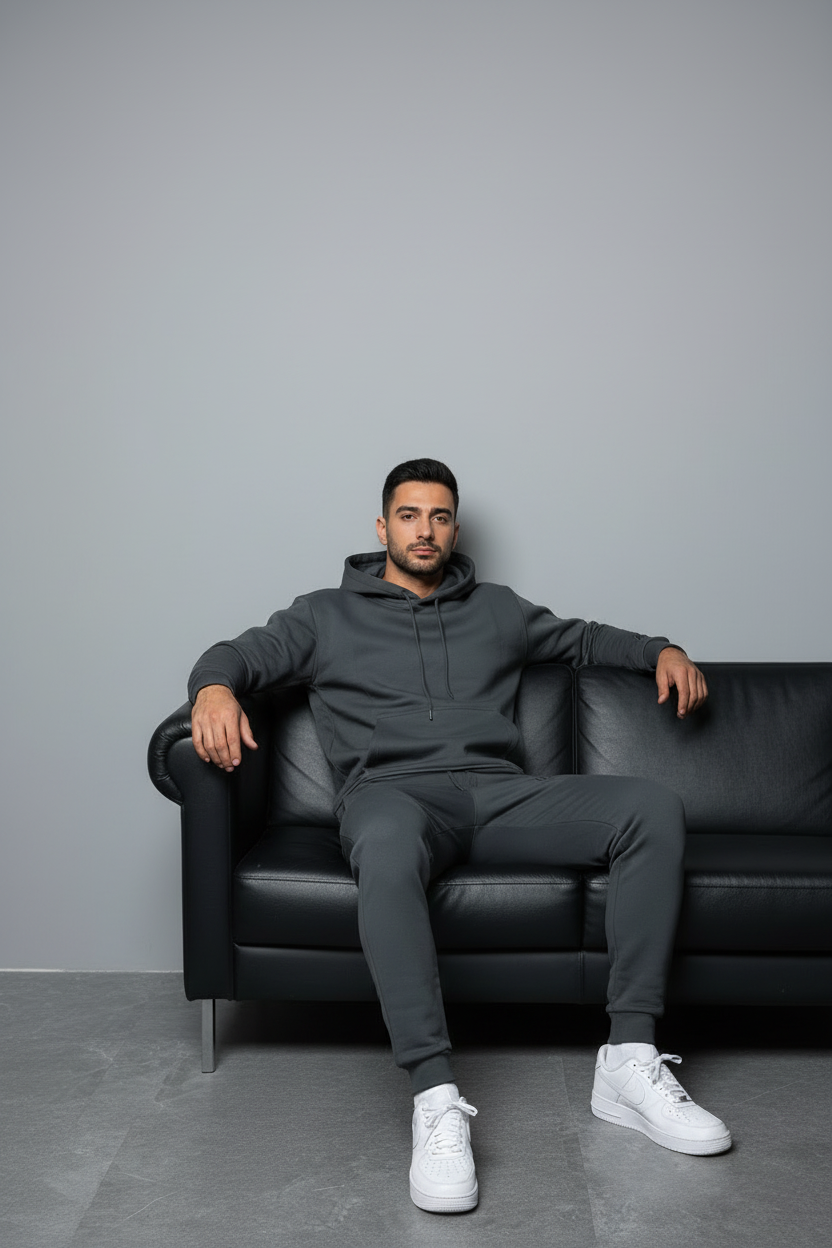 Ensemble jogging homme anthracite 6079