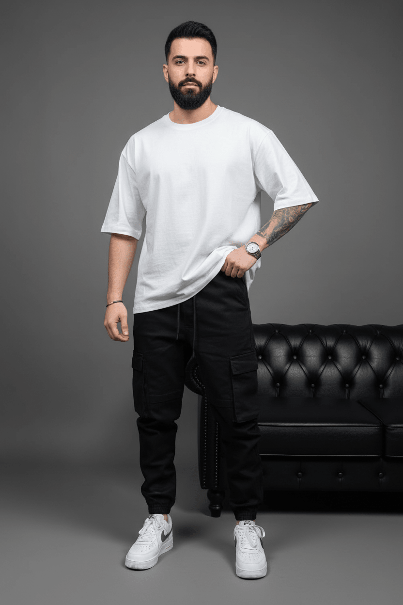 Pantalon Cargo Jogger black 9000 - ZG PREMIUM