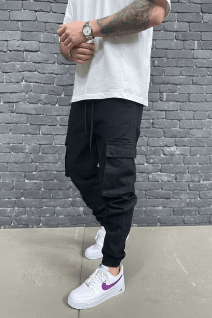 Pantalon Cargo Jogger black 9000 - ZG PREMIUM