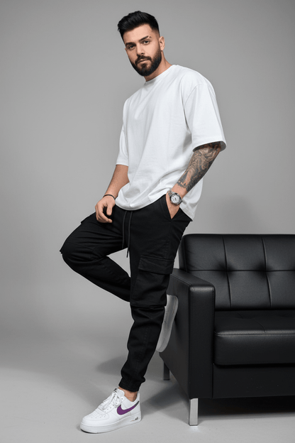 Pantalon Cargo Jogger black 9000 - ZG PREMIUM