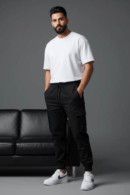 Pantalon Cargo Jogger black 9000 - ZG PREMIUM