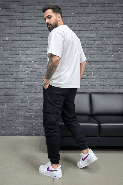 Pantalon Cargo Jogger black 9000 - ZG PREMIUM