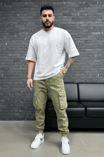 Pantalon Cargo Jogger green 9000 - ZG PREMIUM