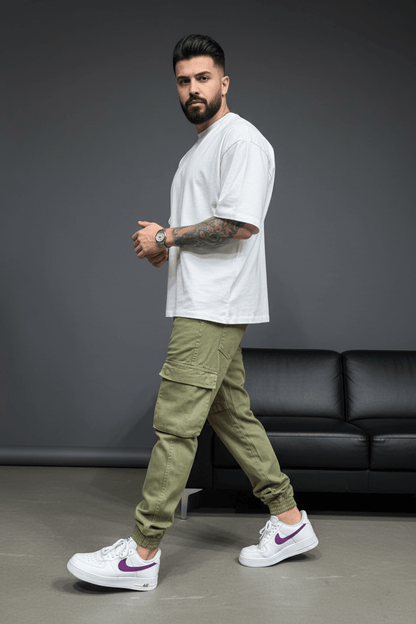 Pantalon Cargo Jogger green 9000 - ZG PREMIUM