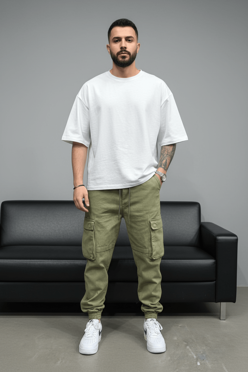 Pantalon Cargo Jogger green 9000 - ZG PREMIUM