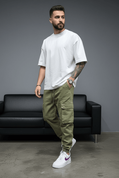 Pantalon Cargo Jogger green 9000 - ZG PREMIUM