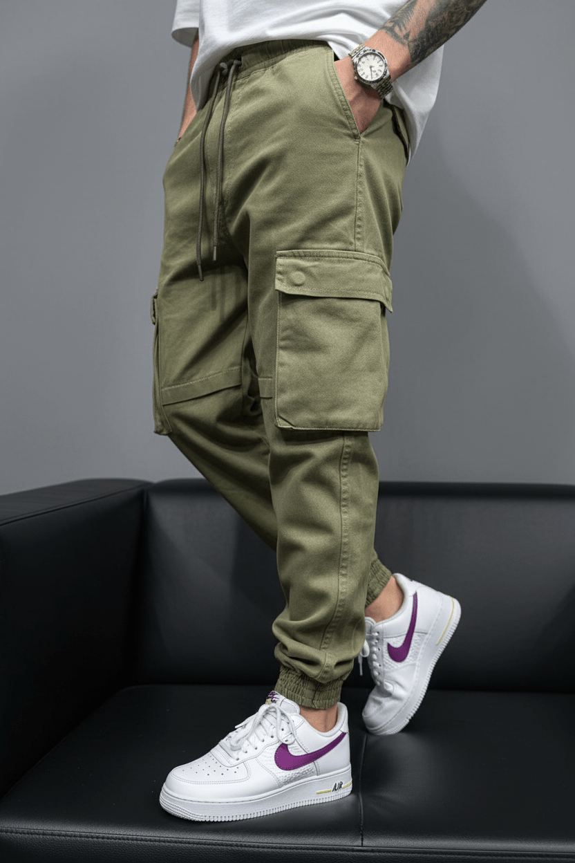 Pantalon Cargo Jogger green 9000 - ZG PREMIUM