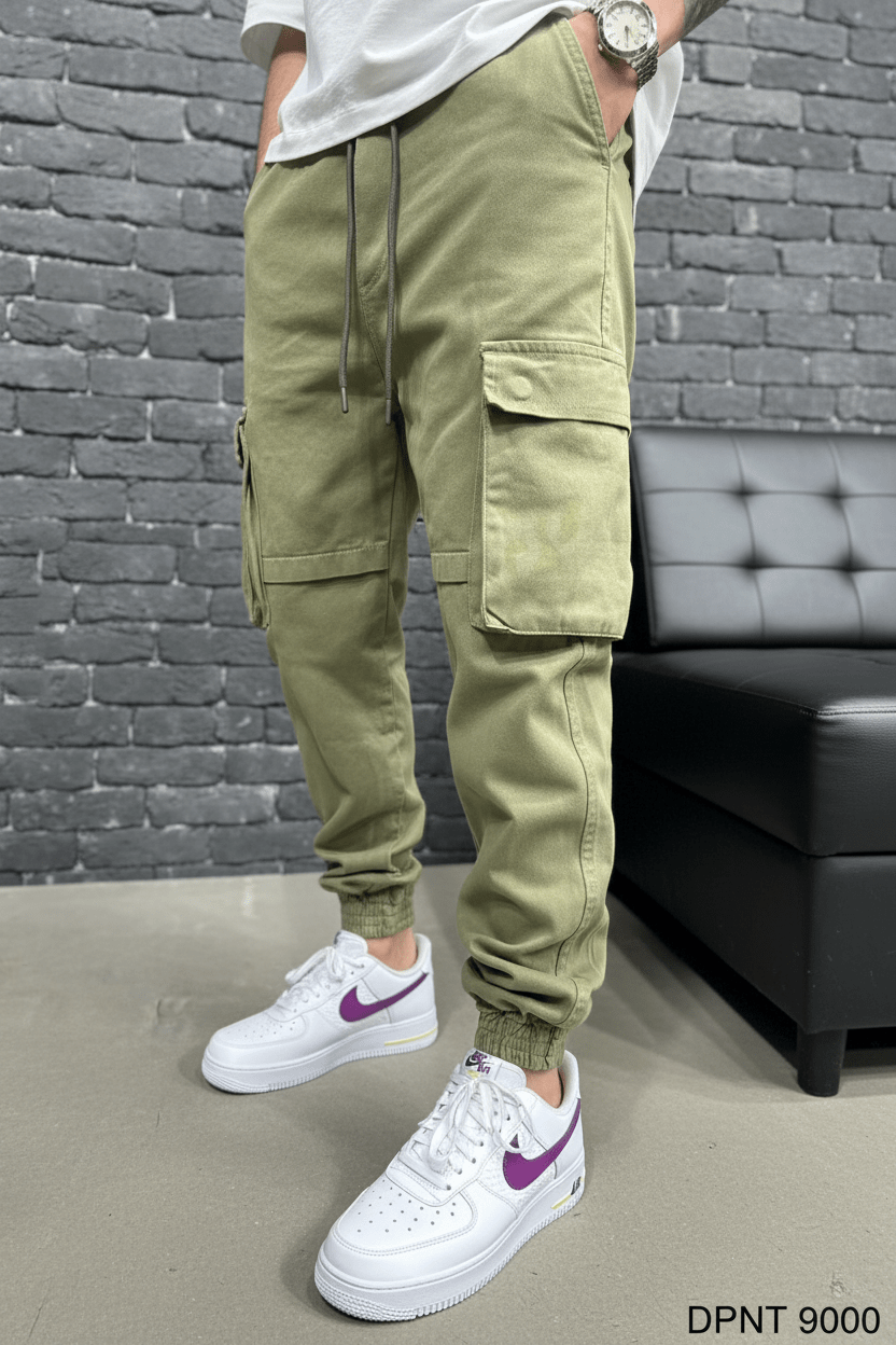 Pantalon Cargo Jogger green 9000 - ZG PREMIUM
