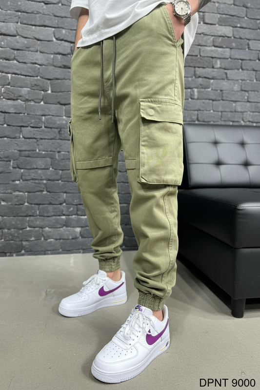 Pantalon Cargo Jogger green 9000