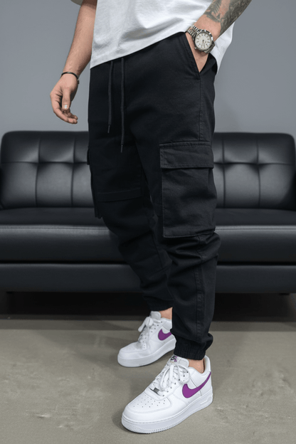 Pantalon Cargo Jogger black 9000 - ZG PREMIUM