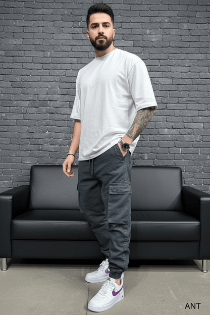 Pantalon Cargo Jogger antracite 9000 - ZG PREMIUM