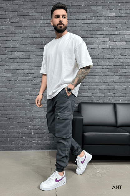 Pantalon Cargo Jogger antracite 9000 - ZG PREMIUM