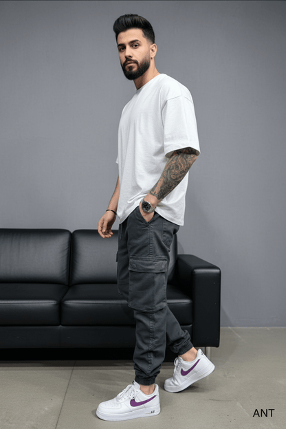 Pantalon Cargo Jogger antracite 9000 - ZG PREMIUM