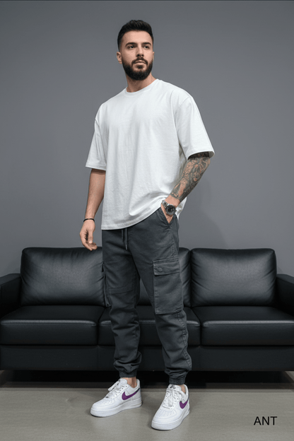 Pantalon Cargo Jogger antracite 9000 - ZG PREMIUM
