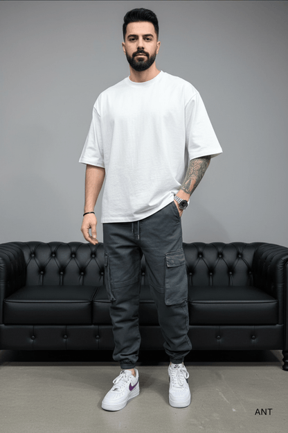 Pantalon Cargo Jogger antracite 9000 - ZG PREMIUM